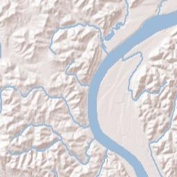 Willow Woods Ohio Terrain Map