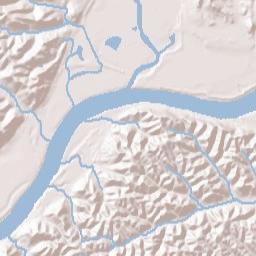 Brown St Portsmouth, Ohio Terrain Map