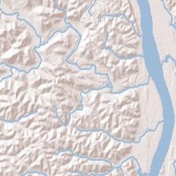 Thivener Ohio Terrain Map