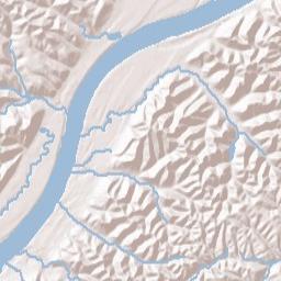 Pond Run Ohio Terrain Map