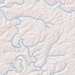 Bourbon County Terrain Map