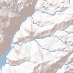 Cow Creek California Terrain Map