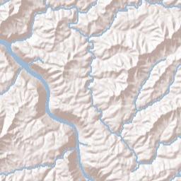 U.S. 19, New River Gorge National River, Fayetteville, WV 258 Terrain Map