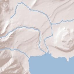 Mono City California Terrain Map