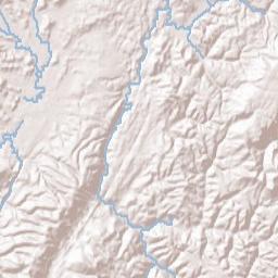 Greenbrier County Terrain Map