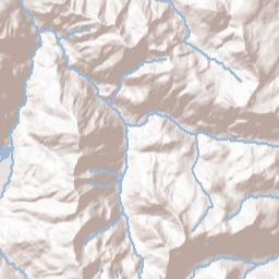 Million Dollar Highway, Uncompahgre National Forest Terrain Map