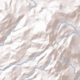 Tioga Road, Yosemite National Park, CA Terrain Map