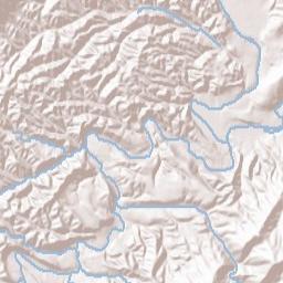 Alleghany County Terrain Map