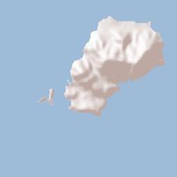 Megalochóri Terrain Map