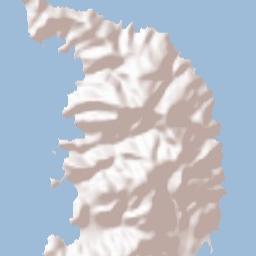 Áno Sýros Terrain Map