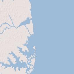 Mathews County Terrain Map