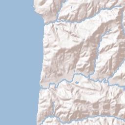 San Gregorio California Terrain Map