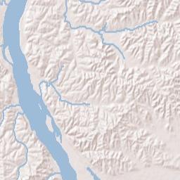 Thebes IL America Terrain Map