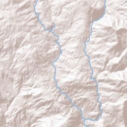 North Fork California Terrain Map