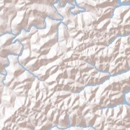 Kentucky 92, Daniel Boone National Forest Terrain Map