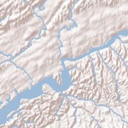 Offset Tennessee Terrain Map