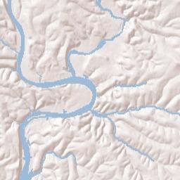 Taney County Terrain Map