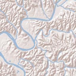 Butlers Landing Tennessee Terrain Map