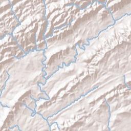 Fisher Creek Tennessee Terrain Map