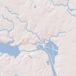 Roanoke Rapids Terrain Map