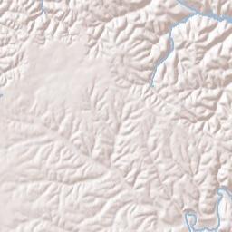 Blue Eye Arkansas Terrain Map