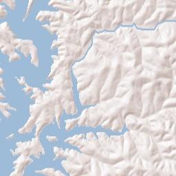 Oakland Arkansas Terrain Map