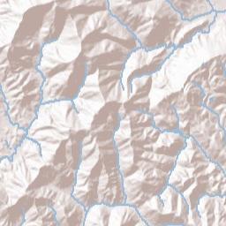 Terry Creek Tennessee Terrain Map