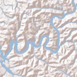 Collins Mill Tennessee Terrain Map