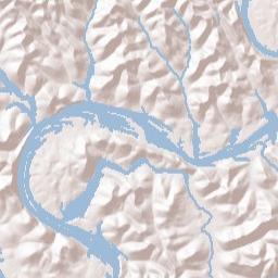 Rough Point Tennessee Terrain Map
