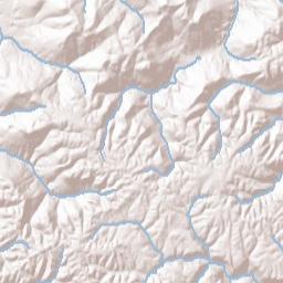 Cooktown Tennessee Terrain Map