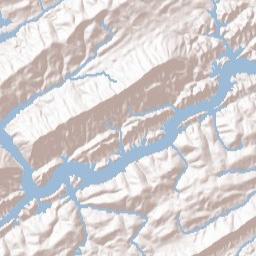 Elm Springs Tennessee Terrain Map