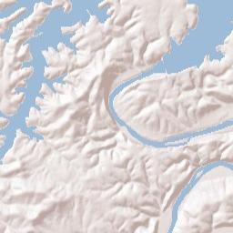 Amos Arkansas Terrain Map