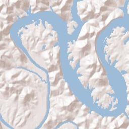 McClures Bend Tennessee Terrain Map
