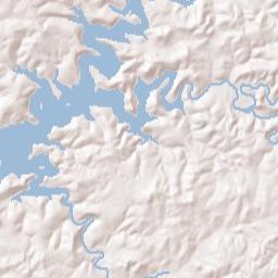Woods Point Landing Arkansas Terrain Map