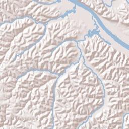 Lillamay Tennessee Terrain Map