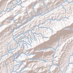 Lea Springs Tennessee Terrain Map