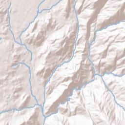 Tulare County Terrain Map