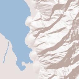 Death Valley National Park Badwater Road California Terrain Map