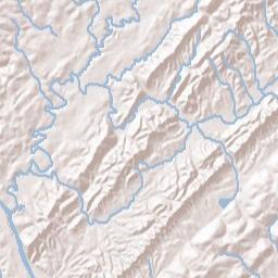 Deep Springs Tennessee Terrain Map