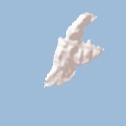 Megísti Terrain Map
