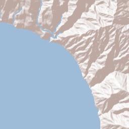 Lucia California Terrain Map