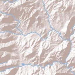 Kern River Highway, Sequoia National Forest Terrain Map
