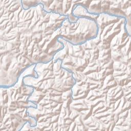 Gilbert Arkansas Terrain Map