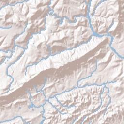 South Harriman Tennessee Terrain Map