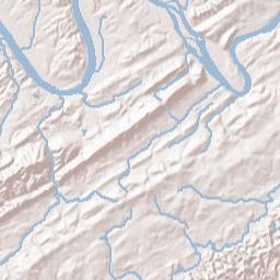 Union Valley Tennessee Terrain Map