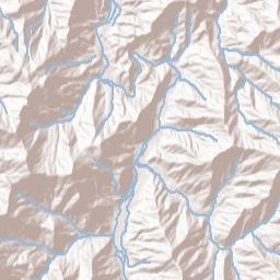 Highway 197, Pisgah National Forest, Burnsville Terrain Map