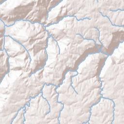 Van Buren County Terrain Map