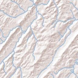 Paint Rock Tennessee Terrain Map