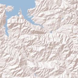 Lake Nacimiento Terrain Map