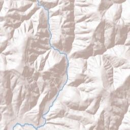 Treat Arkansas Terrain Map
